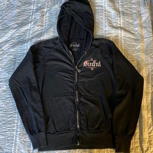 Sinful Angel wing Zip up hoodie